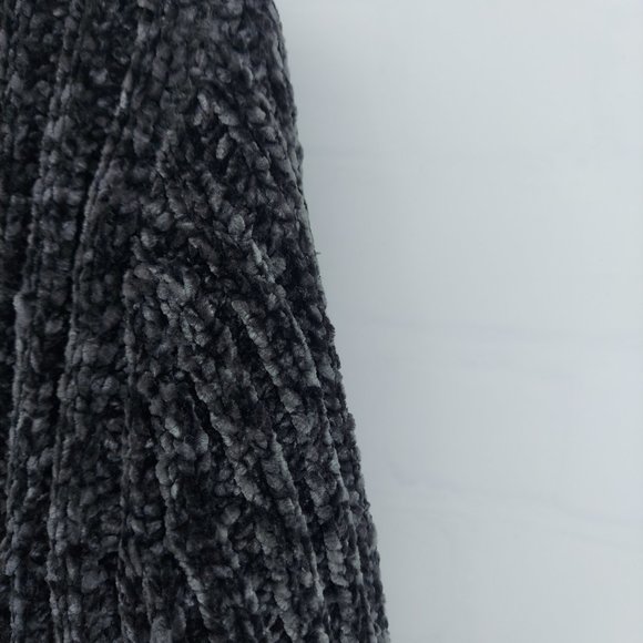 Halogen Chenille black Cardigan size medium - Picture 7 of 10